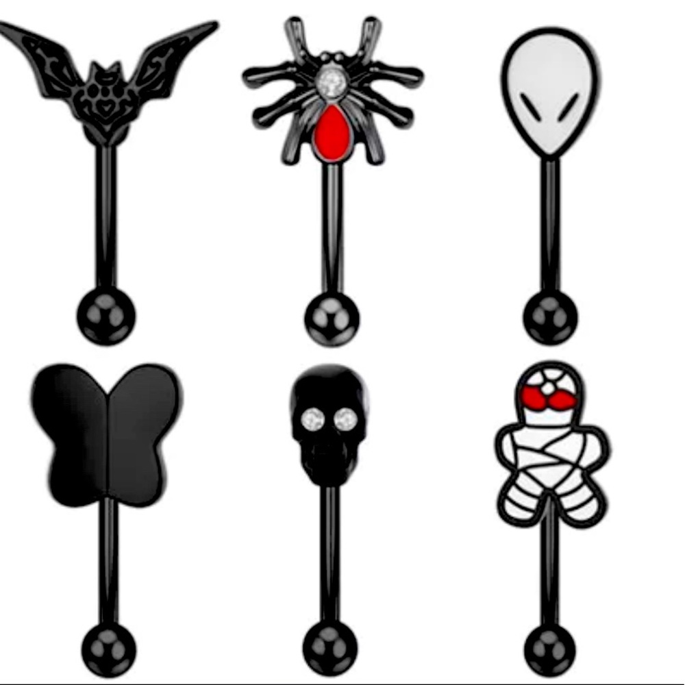 6PCS Eyebrow Piercing Set
